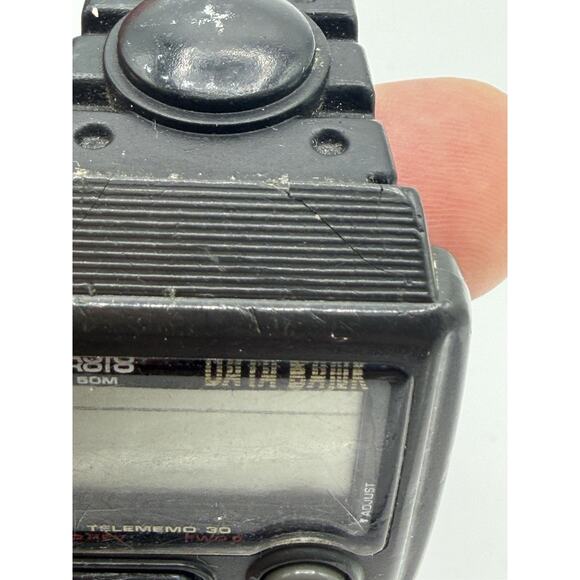 CASIO DATA BANK DB-33W TELEMEMO 30 ALARM CHRONOGRAPH 871 VINTAGE MEN’S WATCH main image 13